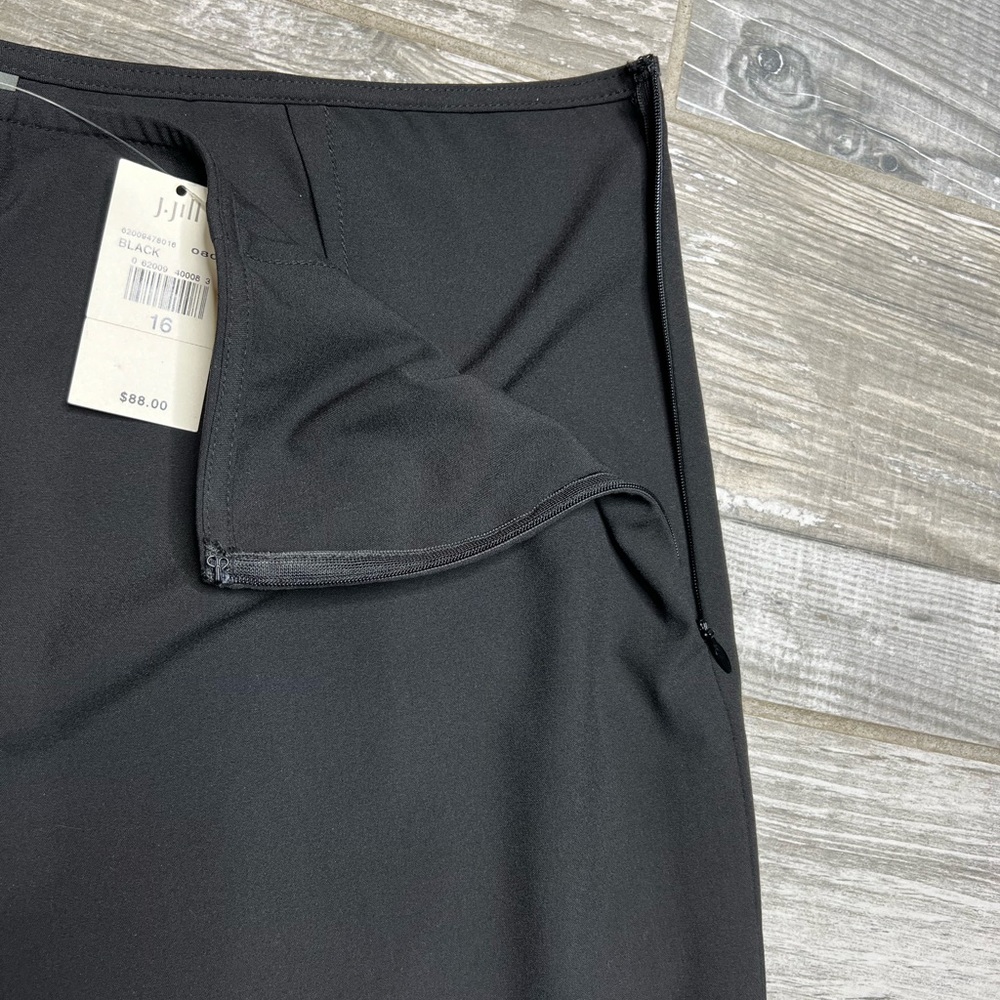 J JILL WOMENS BLACK STRETCH PANTS SIZE 16 STRETCH GREAT QUALITY NO POCKETS - Picture 6 of 14
